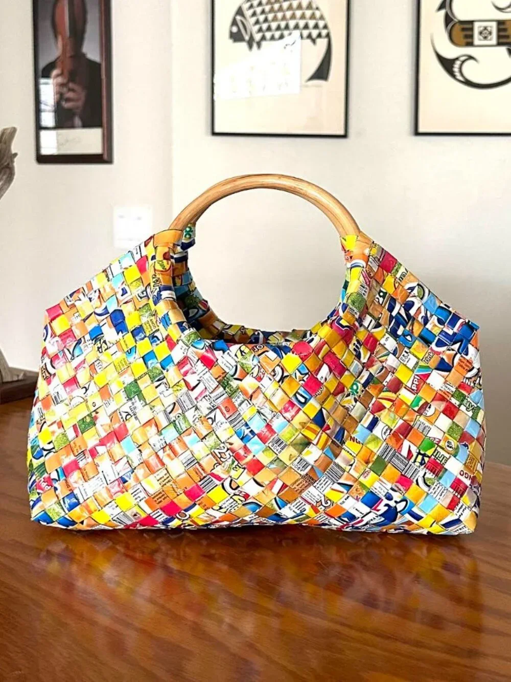 Recycled Juice Box Purse Handbag - Picture 13 of 13
